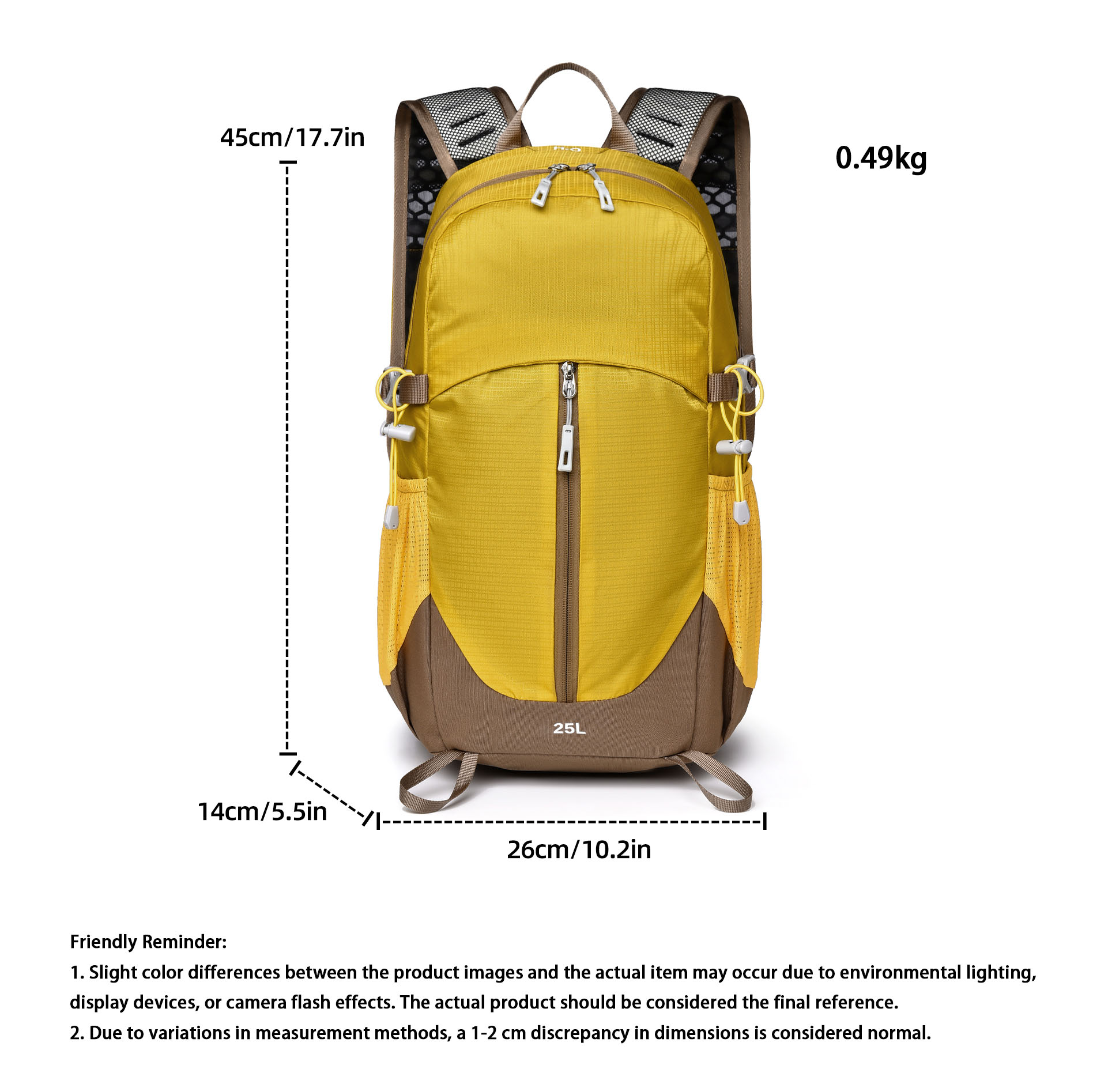25l Large Capacity Hiking Back - Hiking Backpack Waterproof บทวิจารณ์และราคา