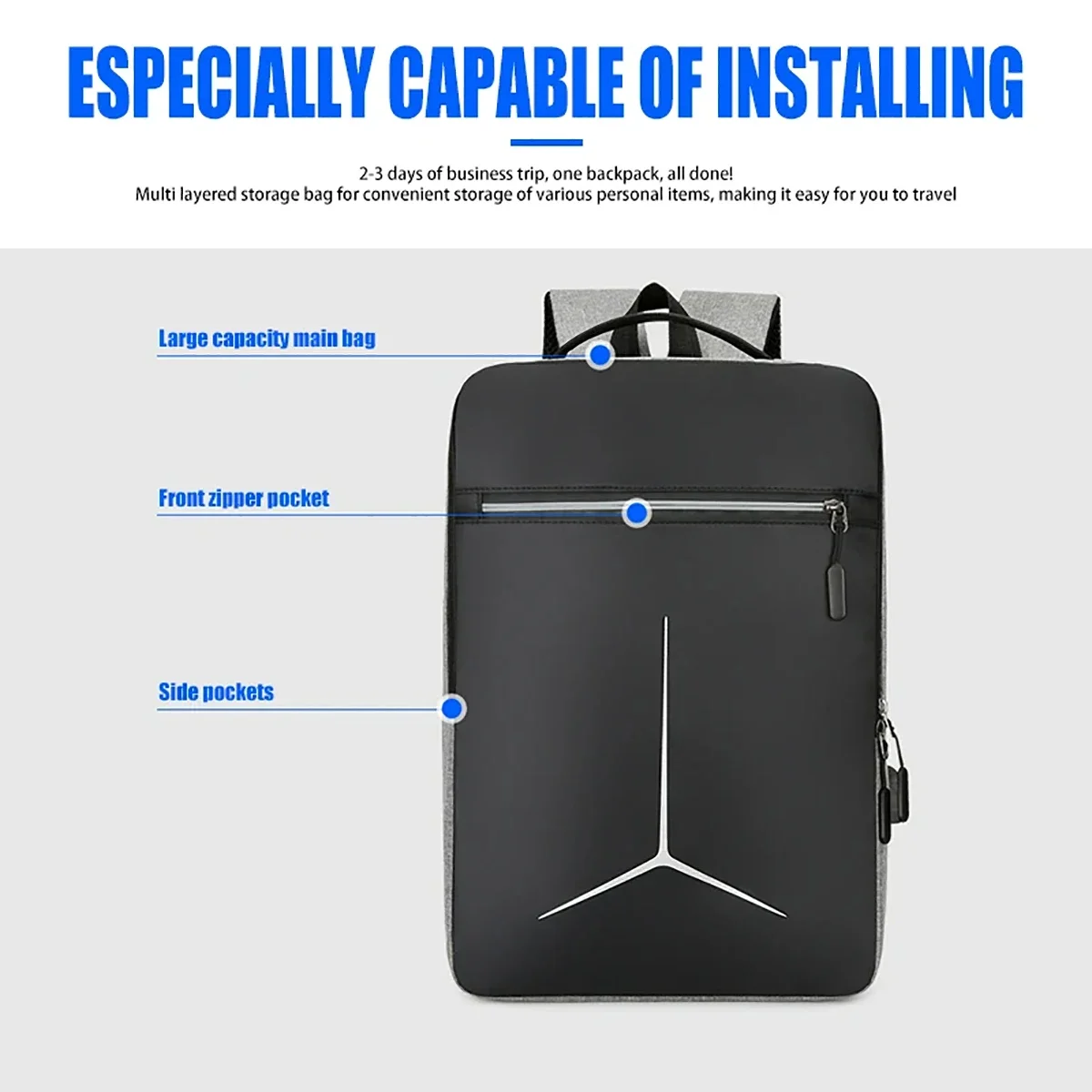 Anti Theft USB Waterproof Hard - Travel Backpack Anti Theft บทวิจารณ์และราคา