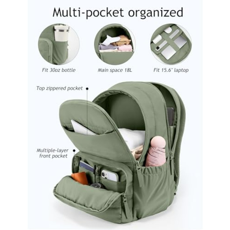 Travel Backpack for Women, 15. - Laptop Backpack 15.6 บทวิจารณ์และราคา