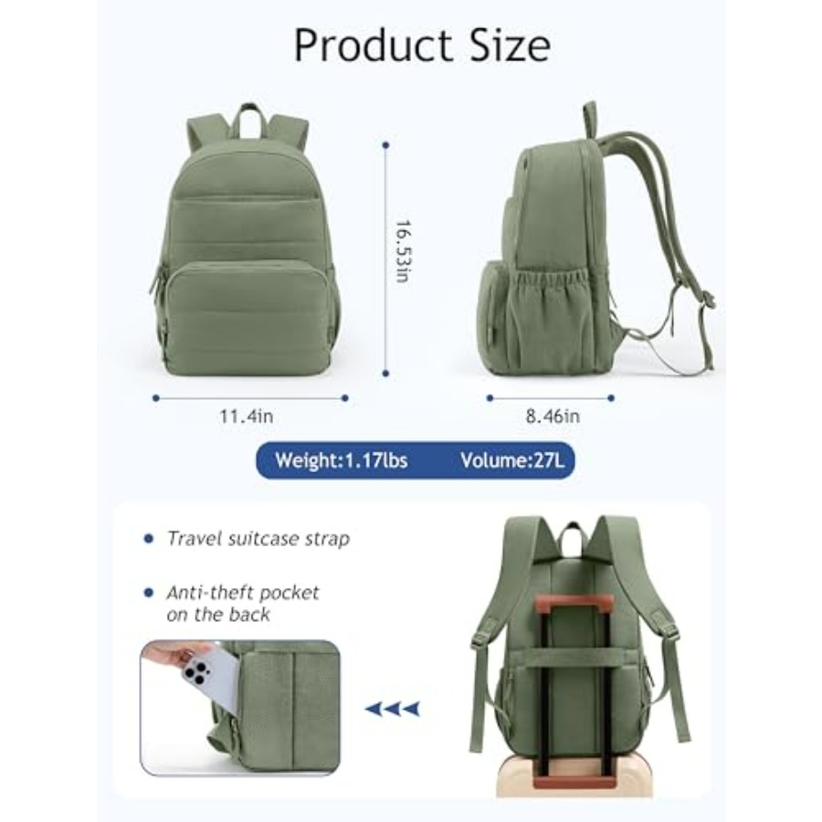 Travel Backpack for Women, 15. - Laptop Backpack 15.6 บทวิจารณ์และราคา