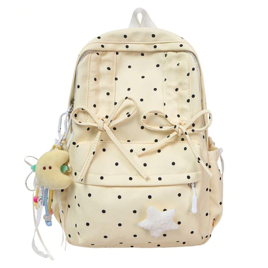 Cute Polka Dot Small Backpack  - Fashion Backpack Women บทวิจารณ์และราคา