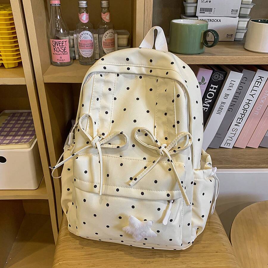 Cute Polka Dot Small Backpack  - Fashion Backpack Women บทวิจารณ์และราคา