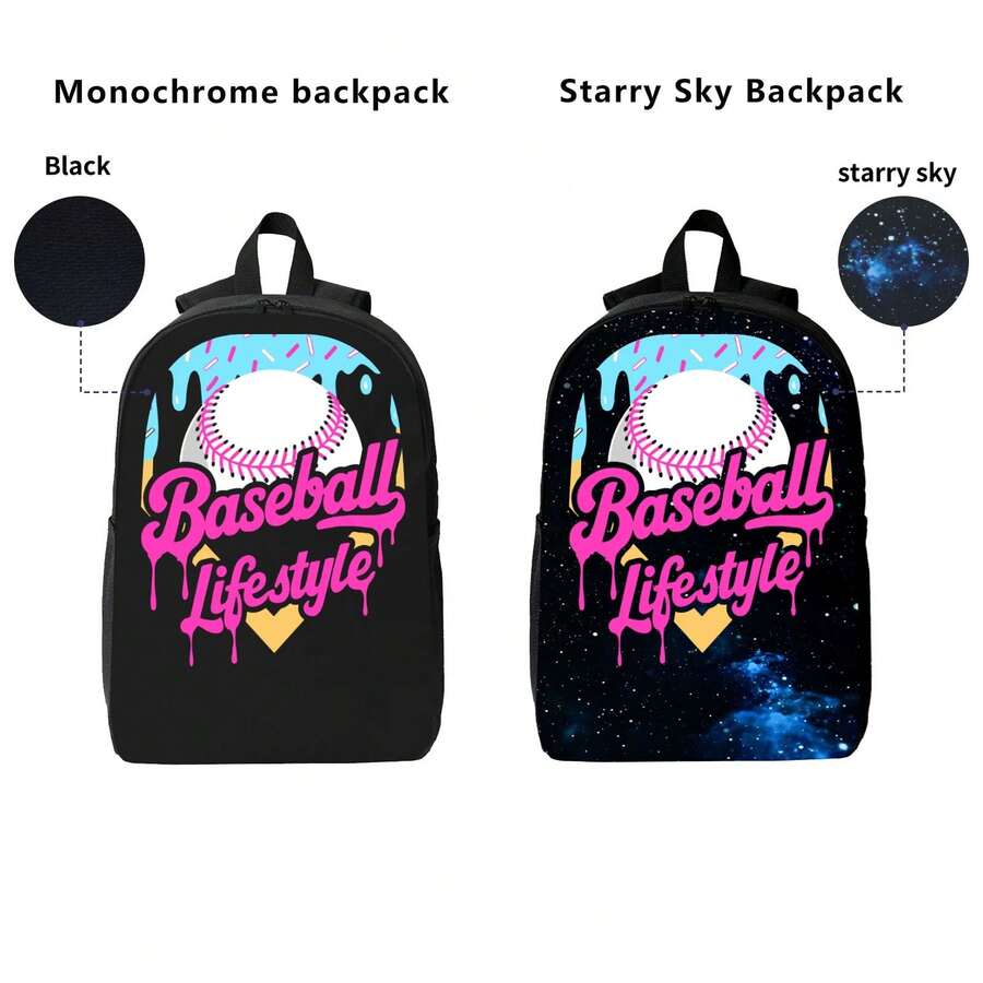 Baseball Drip Design Backpack  - Laptop Backpack 15.6 บทวิจารณ์และราคา