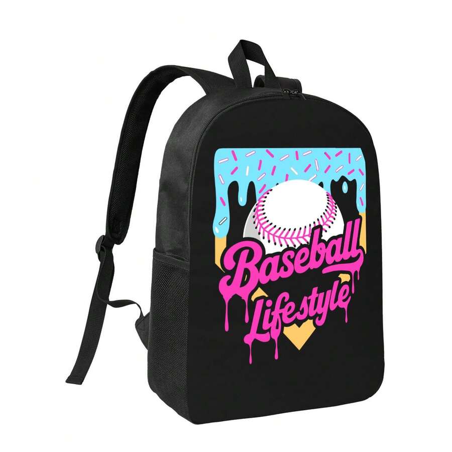 Baseball Drip Design Backpack  - Laptop Backpack 15.6 บทวิจารณ์และราคา