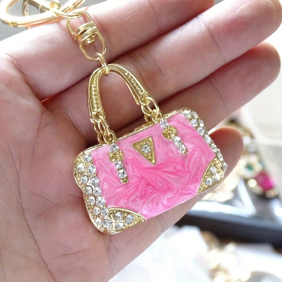 Mini Sparkling Rhinestone Enam - Mini Backpack Purse บทวิจารณ์และราคา