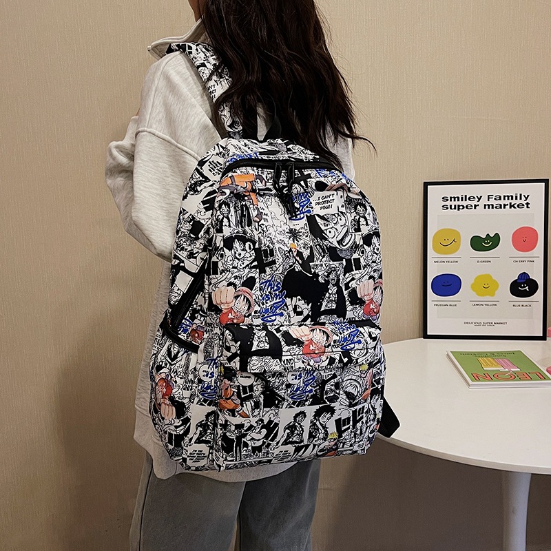 Trendy One Piece Luffy Anime B - School Backpack Teen บทวิจารณ์และราคา