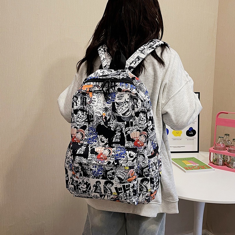 Trendy One Piece Luffy Anime B - School Backpack Teen บทวิจารณ์และราคา