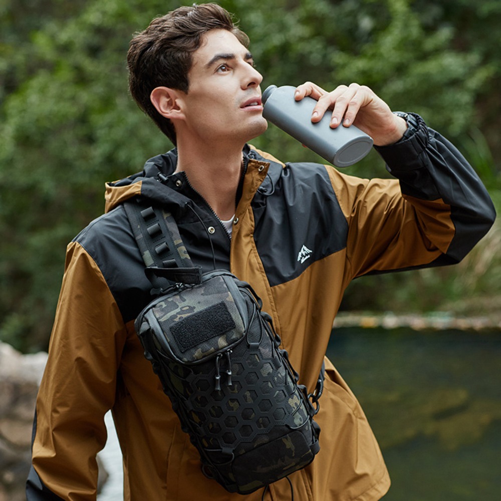 Outdoor Port Bag Pack Tactical - Sling Backpack Shoulder บทวิจารณ์และราคา