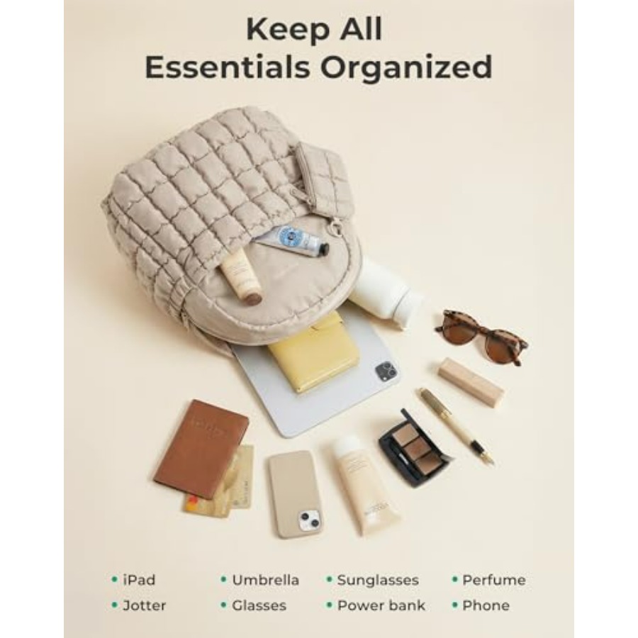 Mini Backpacks for Women, Puff - Mini Backpack Purse บทวิจารณ์และราคา