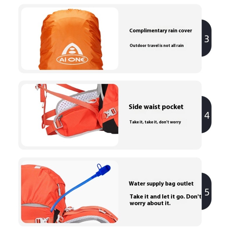 40L Mountain Backpacks Tourist - Rucksack Military Style บทวิจารณ์และราคา