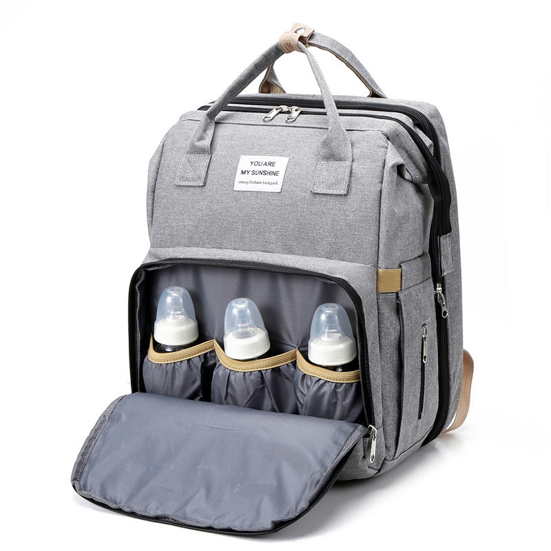 Fashionable Folding Baby Crib  - Backpack Diaper Bag บทวิจารณ์และราคา