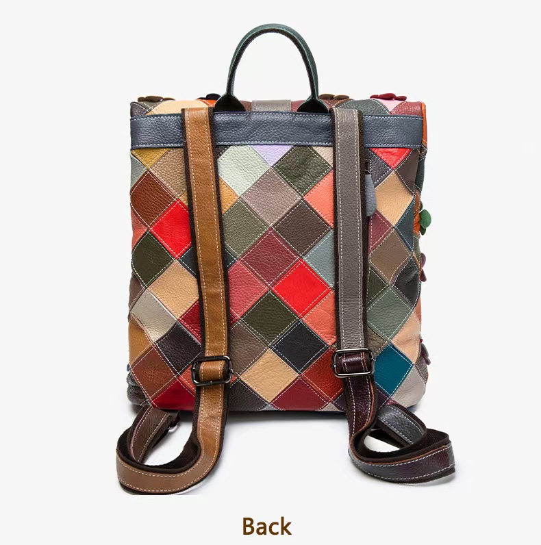 Vintage Women Genuine Leather  - Leather Backpack Vintage บทวิจารณ์และราคา