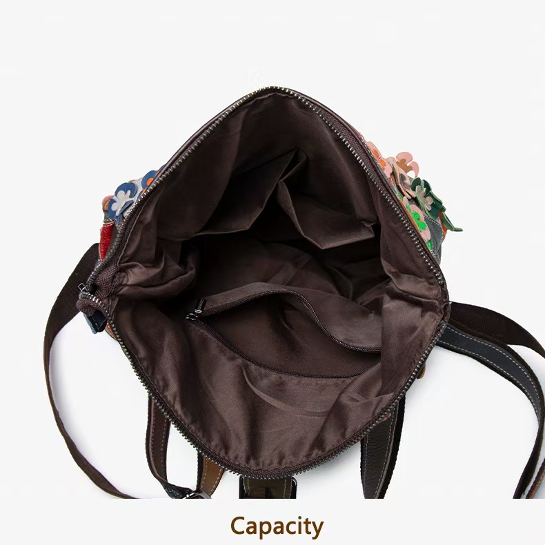 Vintage Women Genuine Leather  - Leather Backpack Vintage บทวิจารณ์และราคา