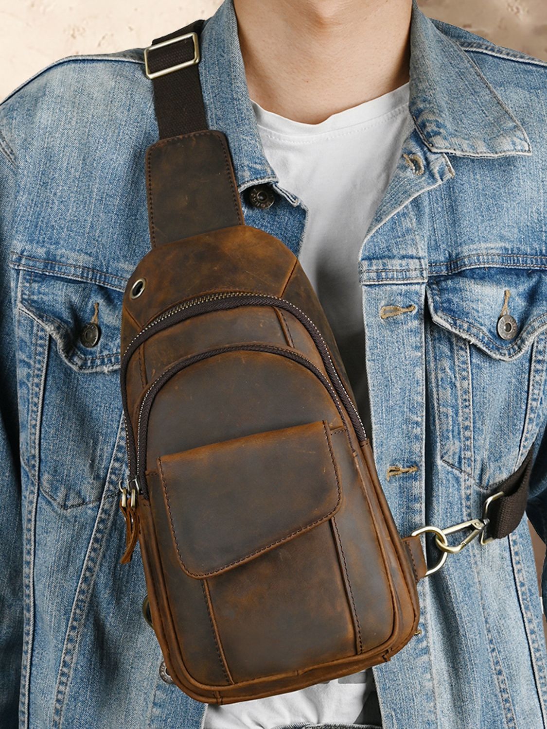 Designer Luxury Multifunction  - Leather Backpack Vintage บทวิจารณ์และราคา