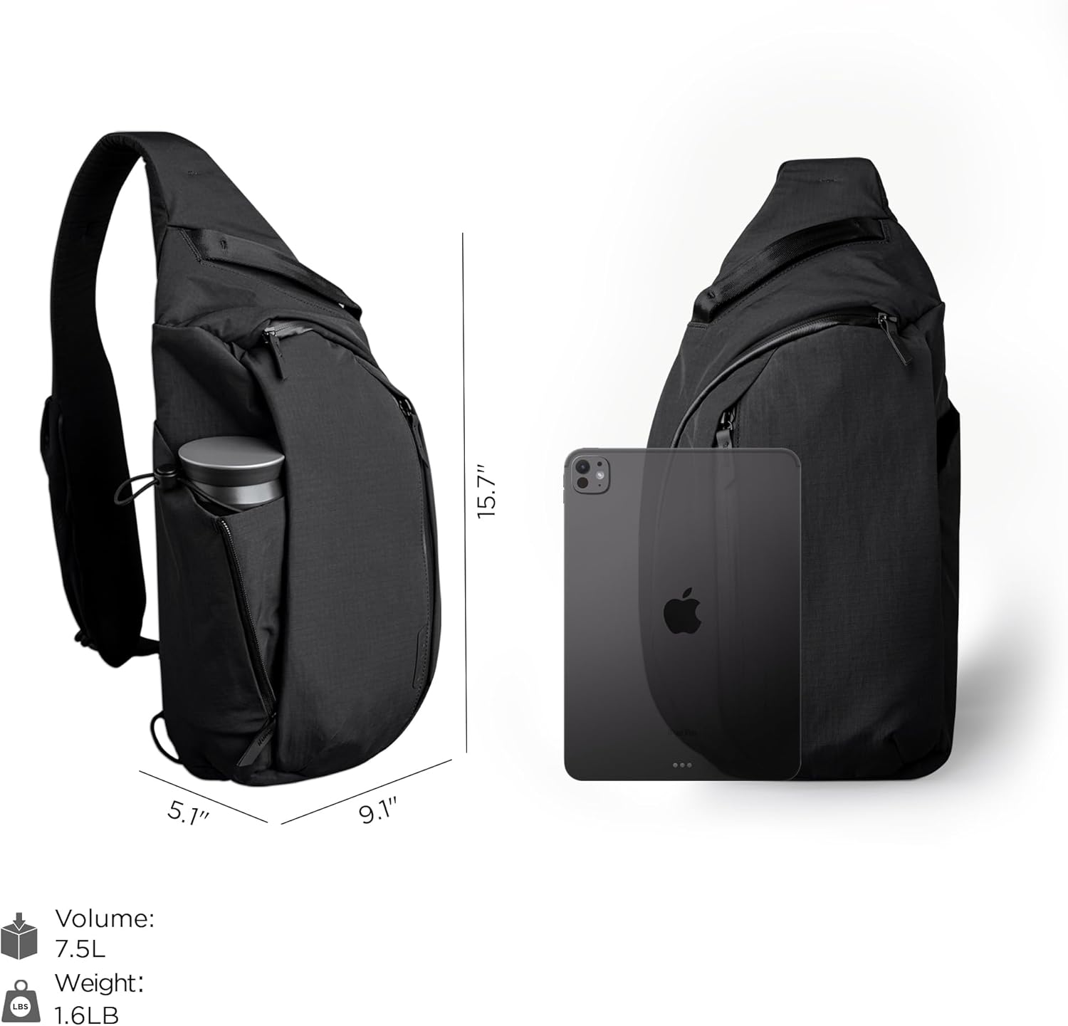 Metro Crossbody Left Shoulder  - Sling Backpack Shoulder บทวิจารณ์และราคา