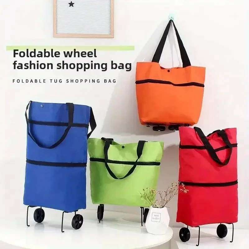 1pc Portable Shopping Cart wit - Foldable Backpack Small บทวิจารณ์และราคา