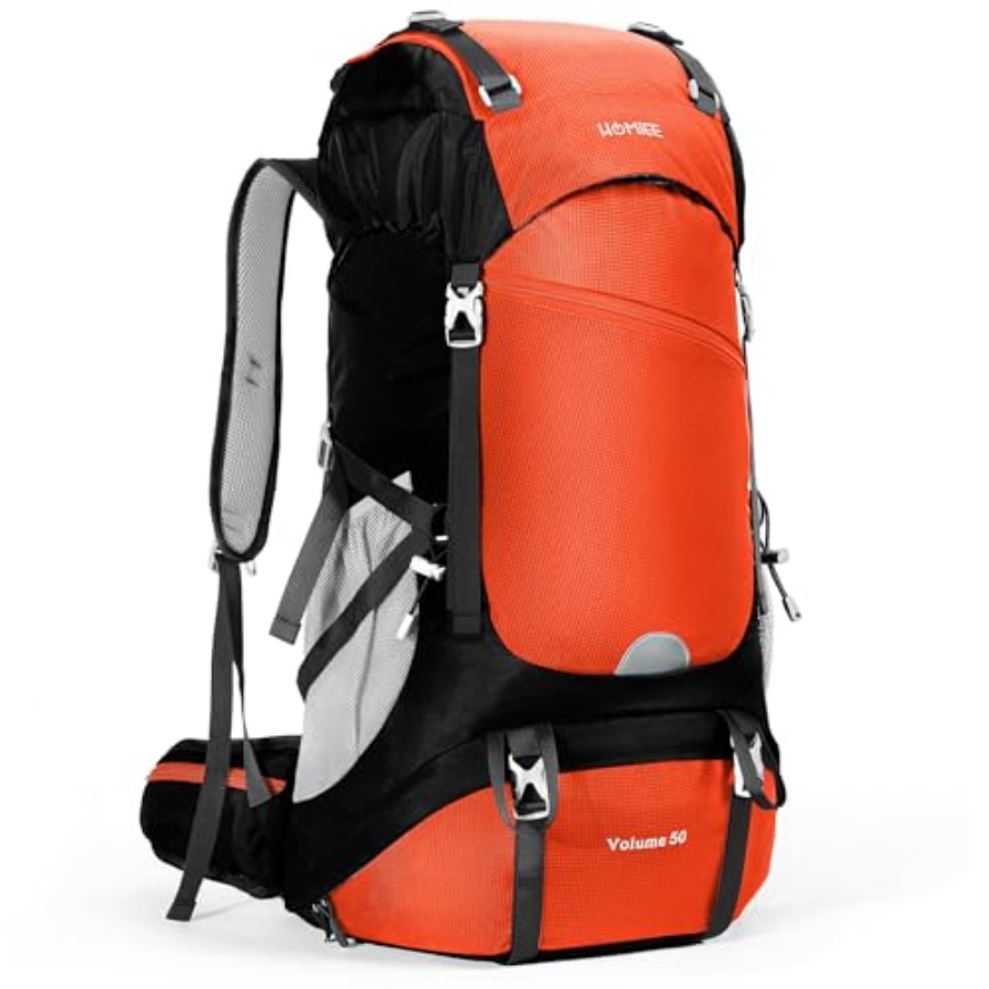 50L Hiking Backpack Travel Bag - Rain Cover Backpack บทวิจารณ์และราคา