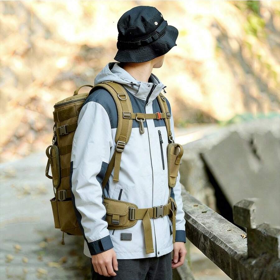 Large Capacity Tactical Backpa - Hiking Backpack Waterproof บทวิจารณ์และราคา