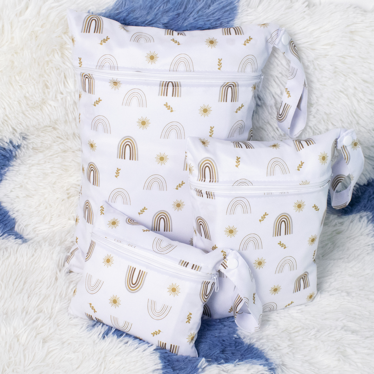 3PCS Travel Wash Cosmetic Bag  - Backpack Diaper Bag บทวิจารณ์และราคา