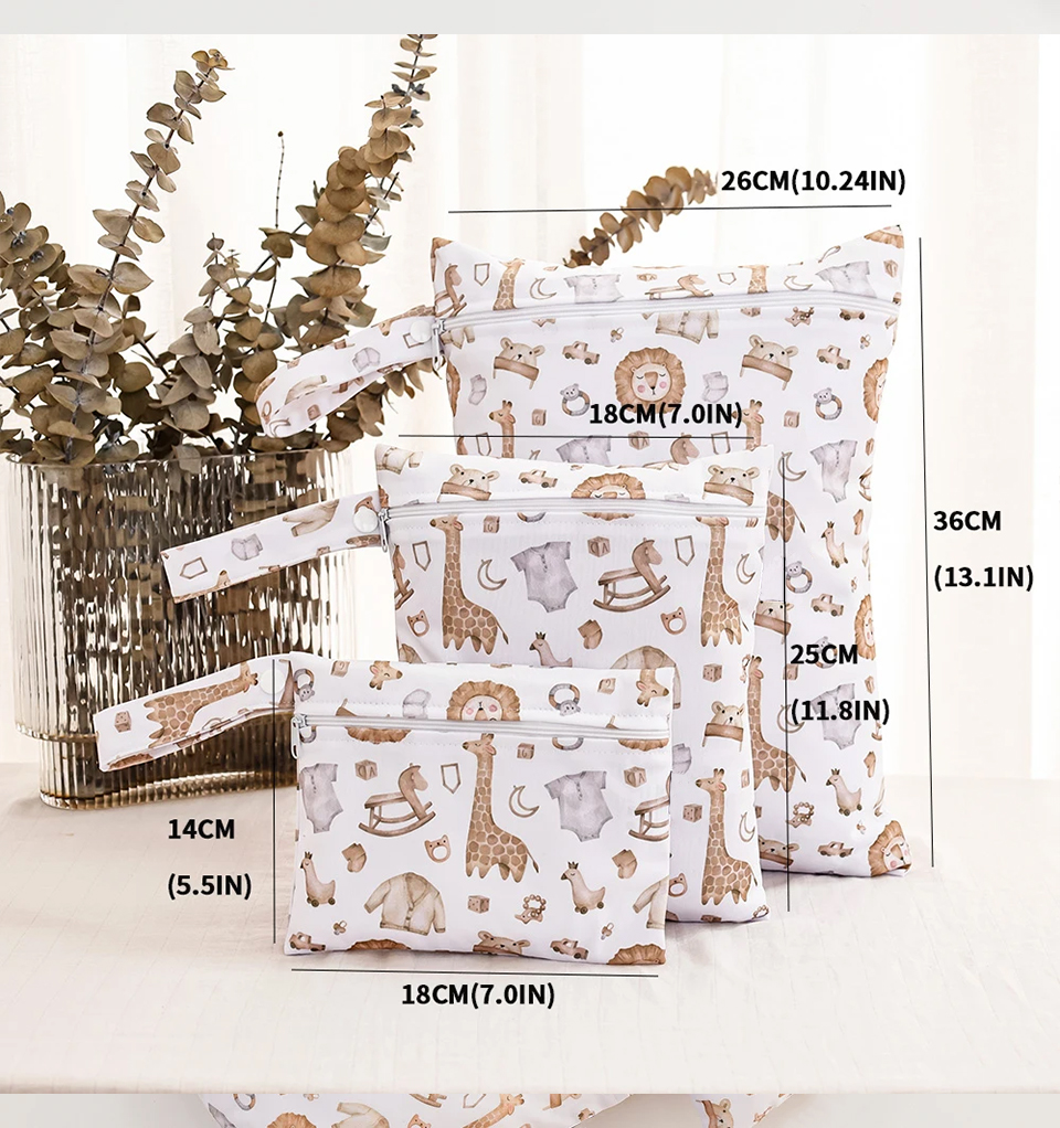 3PCS Travel Wash Cosmetic Bag  - Backpack Diaper Bag บทวิจารณ์และราคา