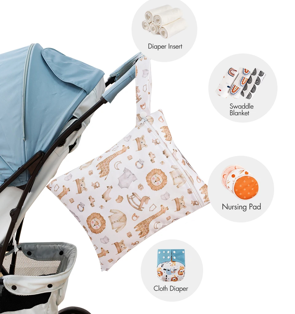 3PCS Travel Wash Cosmetic Bag  - Backpack Diaper Bag บทวิจารณ์และราคา