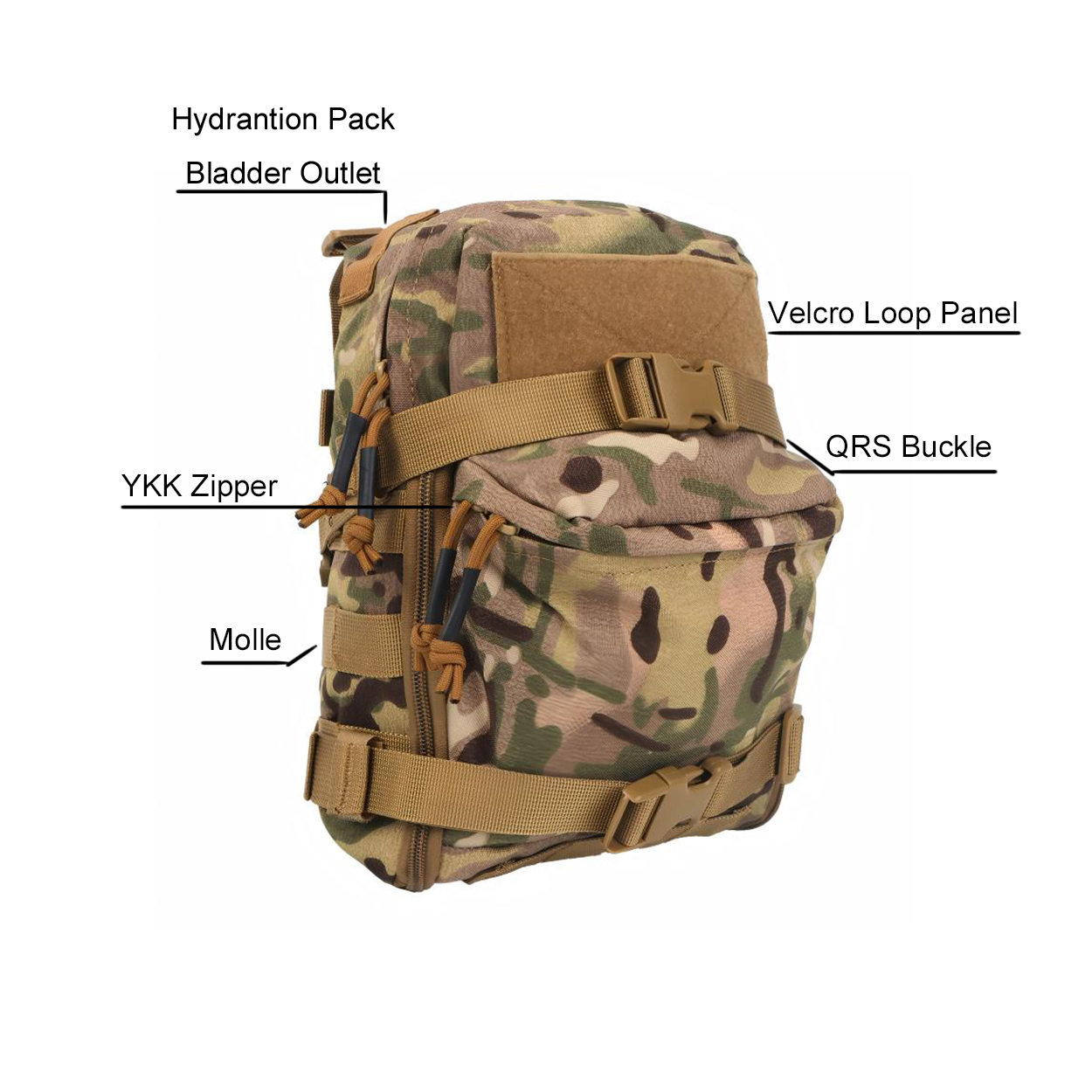 Mini Hydration Bag Outdoor Tac - Hydration Pack Outdoor บทวิจารณ์และราคา