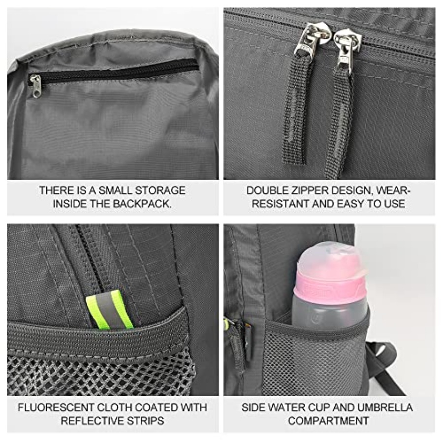 INOXTO 20L Lightweight Hiking  - Foldable Backpack Small บทวิจารณ์และราคา