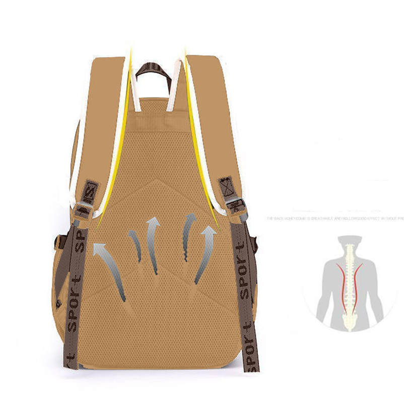 Kawaii Capybara Stylish Khaki  - School Backpack Teen บทวิจารณ์และราคา