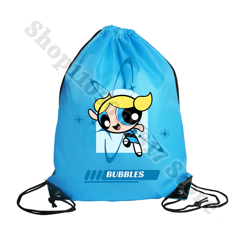 Kawaii The Powerpuffs Girls Ca - Drawstring Gym Bag บทวิจารณ์และราคา