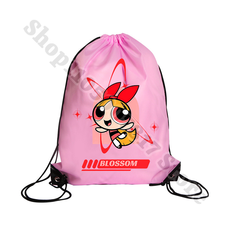 Kawaii The Powerpuffs Girls Ca - Drawstring Gym Bag บทวิจารณ์และราคา