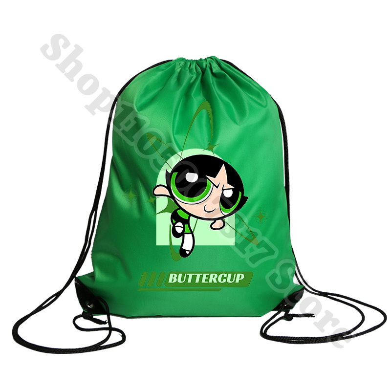Kawaii The Powerpuffs Girls Ca - Drawstring Gym Bag บทวิจารณ์และราคา