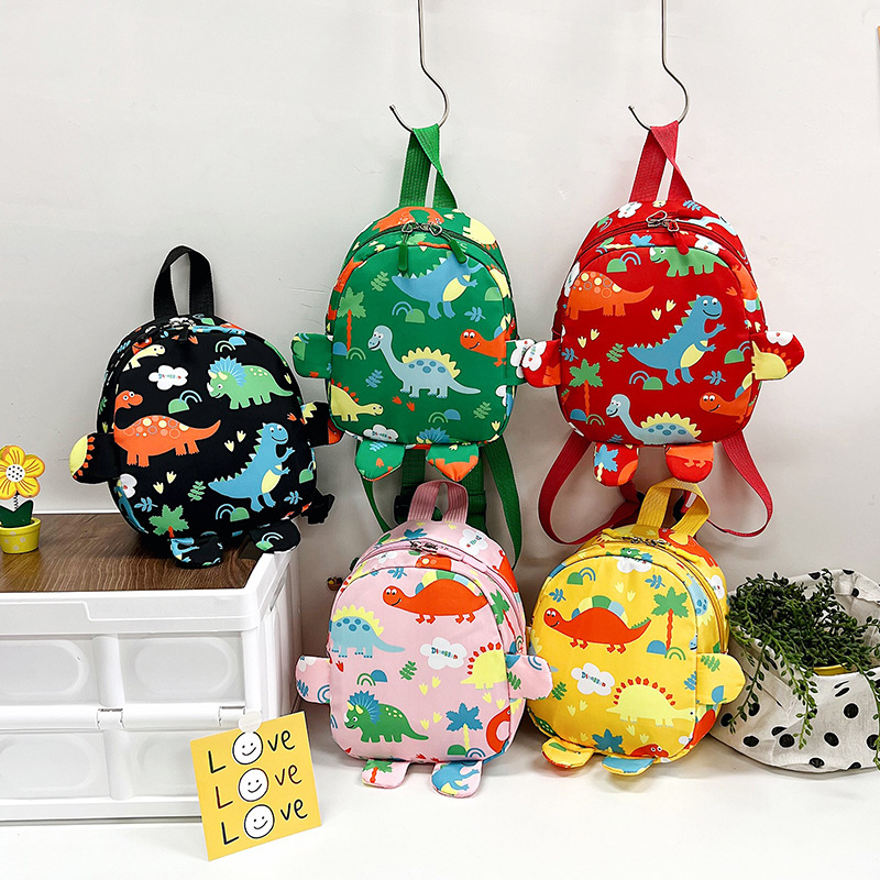 Cute Children Bag Cartoon Dino - Travel Backpack Anti Theft บทวิจารณ์และราคา