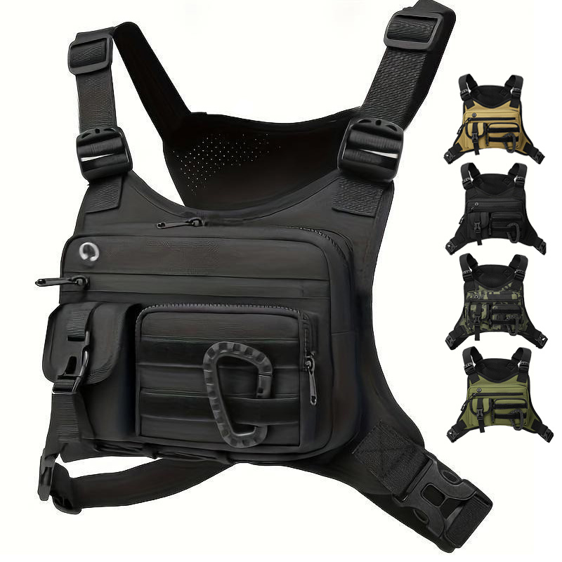Outdoor Sports Chest Bag Vest  - Rucksack Military Style บทวิจารณ์และราคา