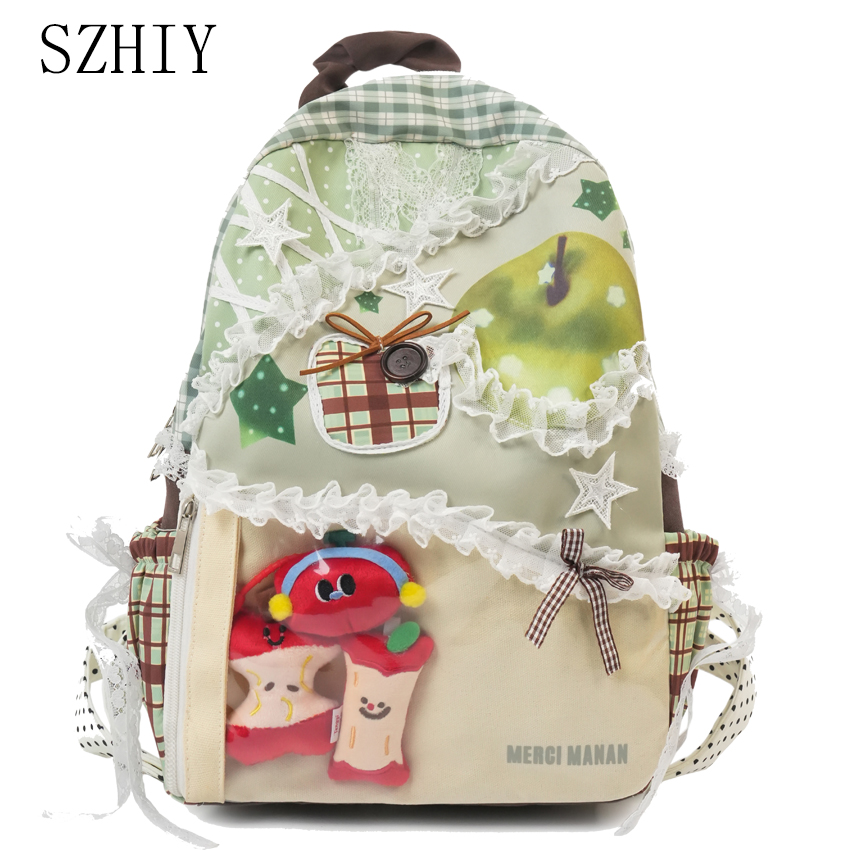 Colorful Backpack for College  - Canvas Backpack Casual บทวิจารณ์และราคา
