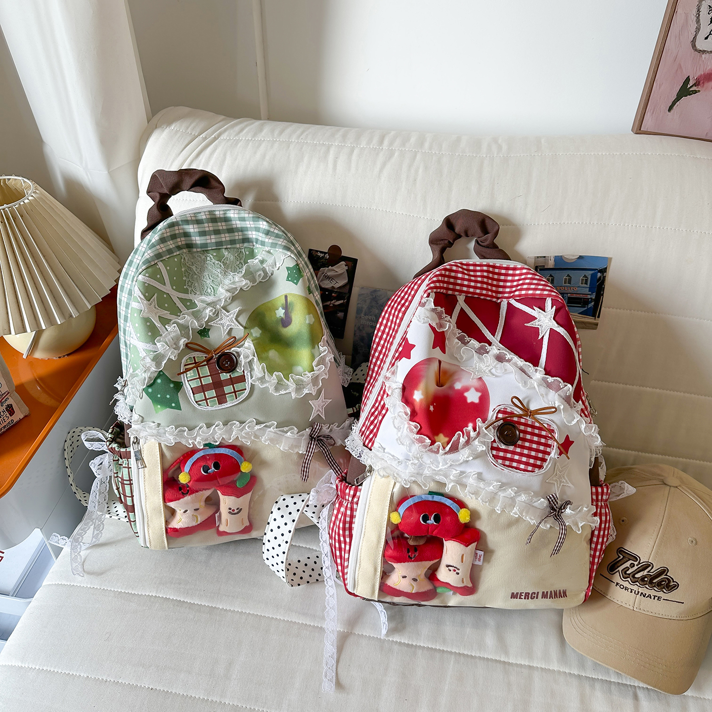 Colorful Backpack for College  - Canvas Backpack Casual บทวิจารณ์และราคา