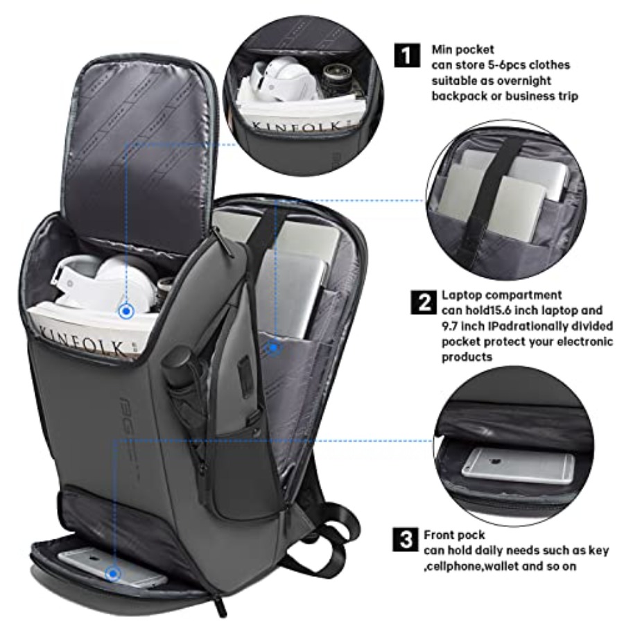 Business Laptop Smart backpack - Laptop Backpack 15.6 บทวิจารณ์และราคา