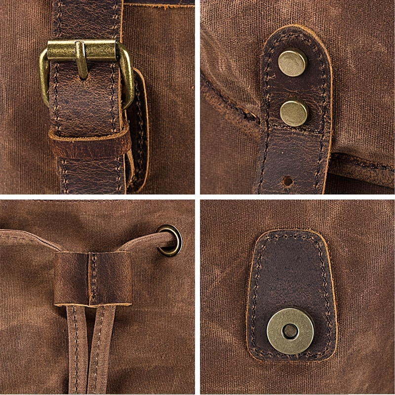 Vintage Men'S Leather Backpack - Leather Backpack Vintage บทวิจารณ์และราคา