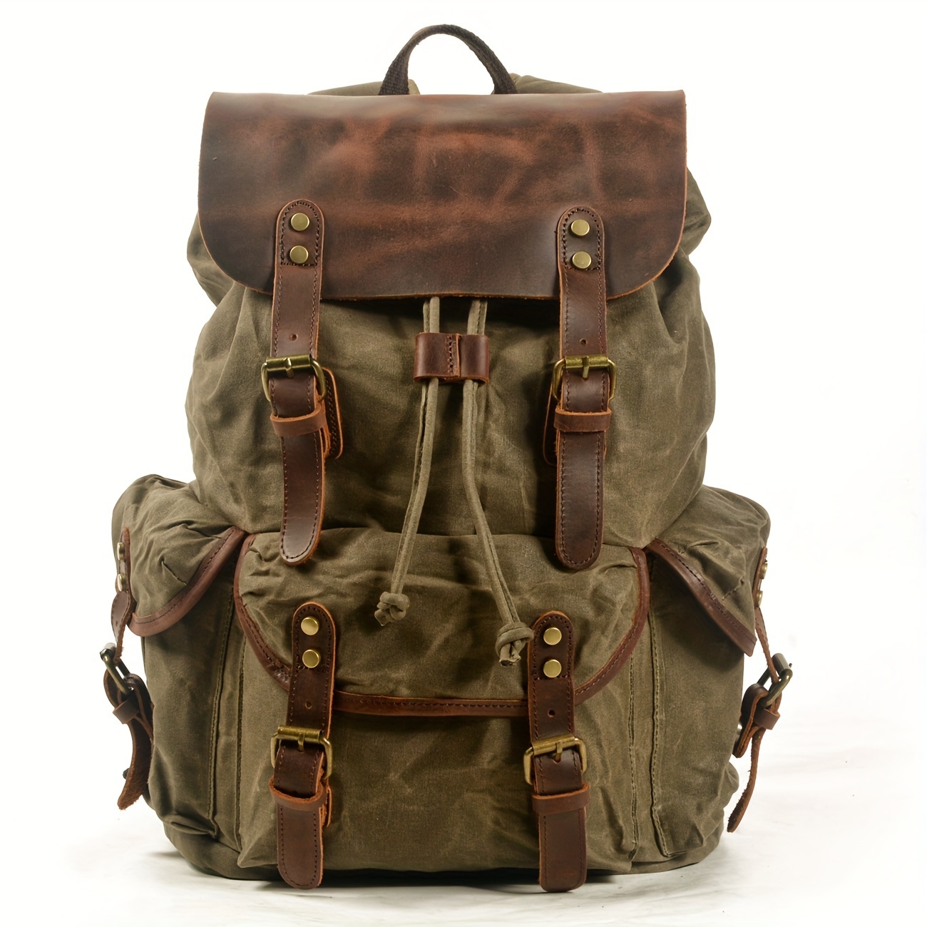 Vintage Men'S Leather Backpack - Leather Backpack Vintage บทวิจารณ์และราคา
