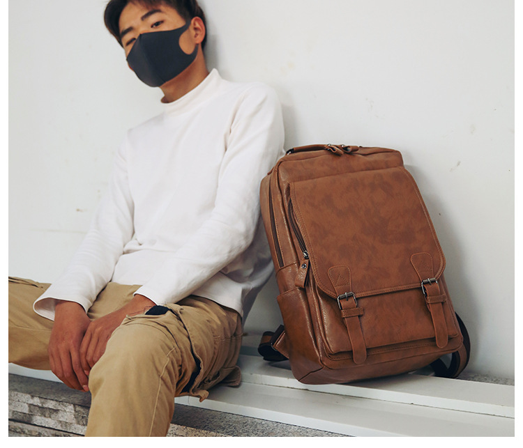 Custom Logo Pu Backpack For Me - Business Backpack Brief บทวิจารณ์และราคา
