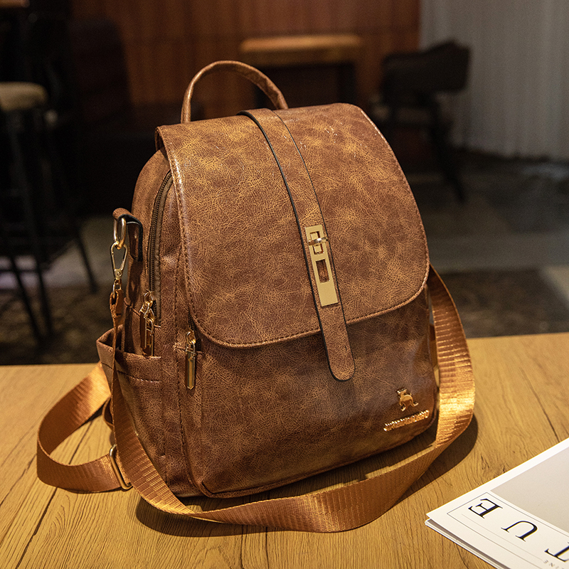 College Women Backpacks Design - Leather Backpack Vintage บทวิจารณ์และราคา