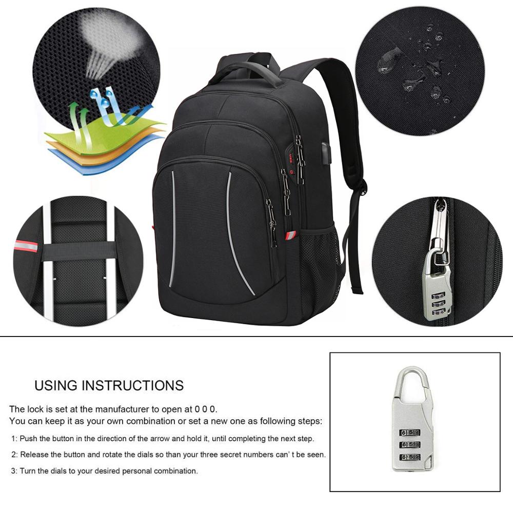 Men Multifuction Travel Laptop - Laptop Backpack 15.6 บทวิจารณ์และราคา