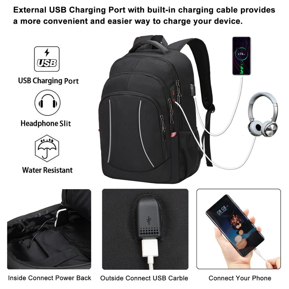 Men Multifuction Travel Laptop - Laptop Backpack 15.6 บทวิจารณ์และราคา