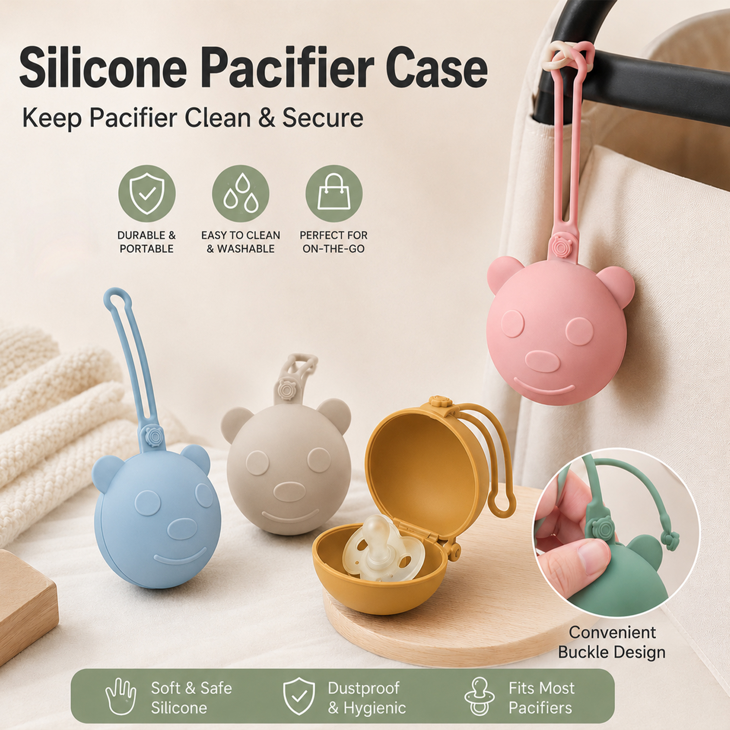 Bear-shaped portable silicone  - Backpack Diaper Bag บทวิจารณ์และราคา