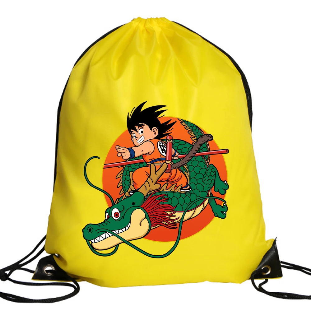 Dragons Ball Polyester Drawstr - Drawstring Gym Bag บทวิจารณ์และราคา