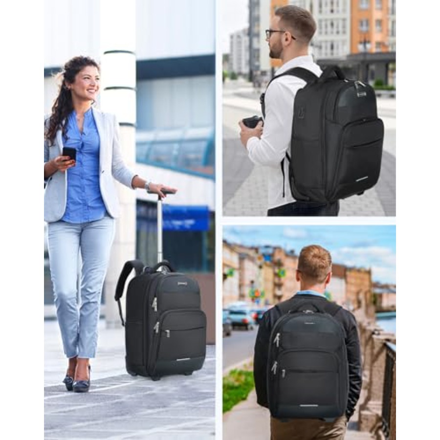 Rolling Backpack 30L Travel La - Laptop Backpack 15.6 บทวิจารณ์และราคา