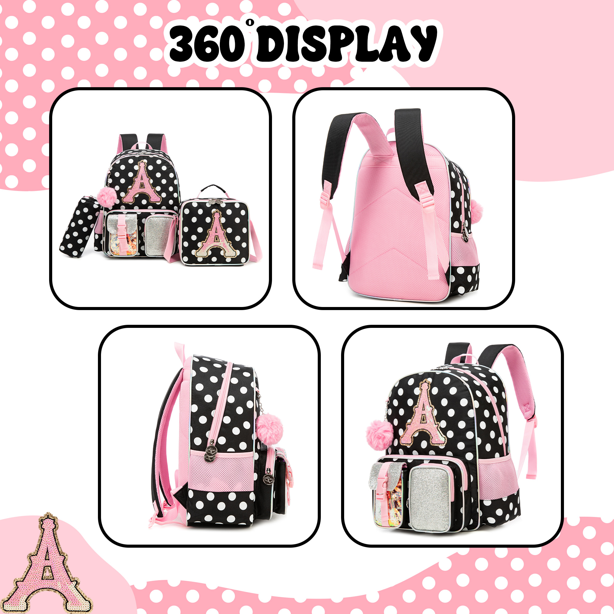 Backpack for Girls Letter Back - School Backpack Teen บทวิจารณ์และราคา