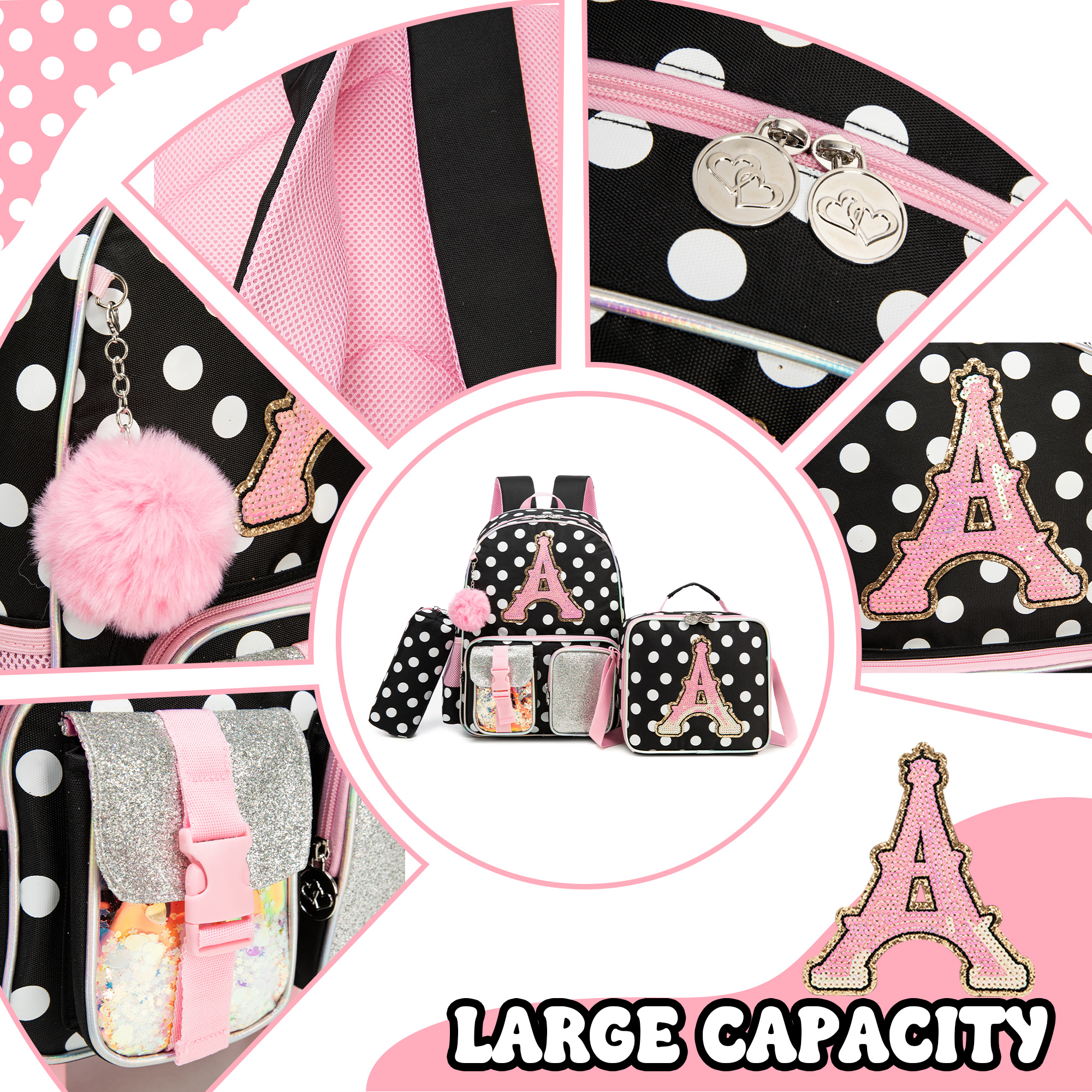 Backpack for Girls Letter Back - School Backpack Teen บทวิจารณ์และราคา