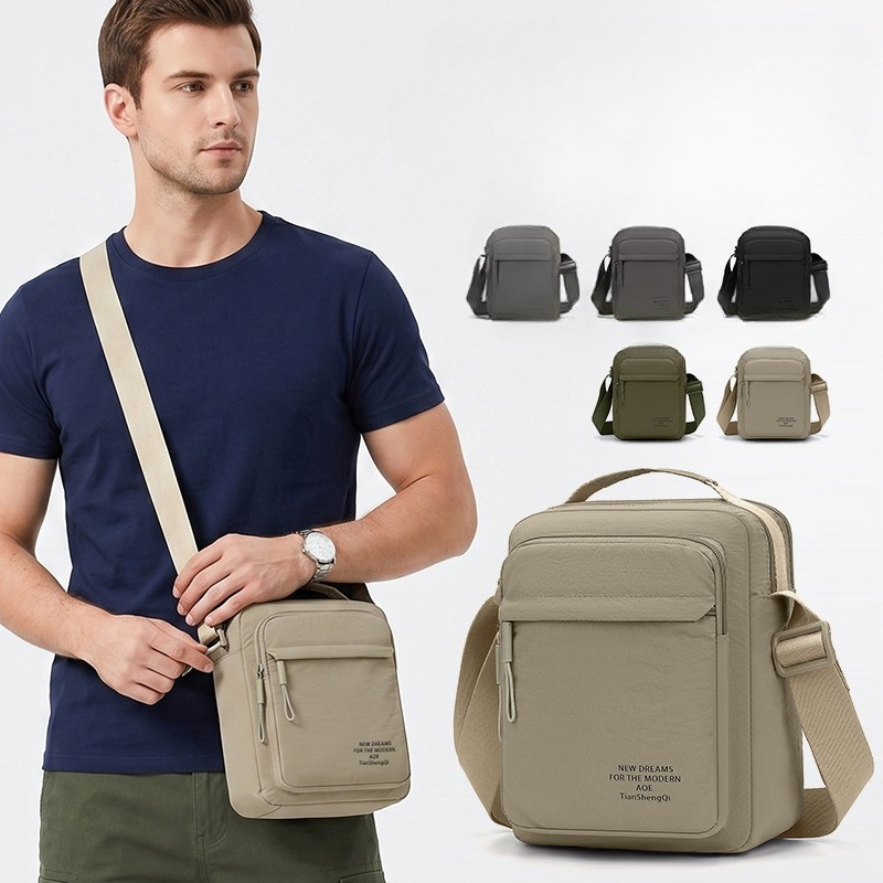 Men's Nylon Crossbody Backpack - Sling Backpack Shoulder บทวิจารณ์และราคา