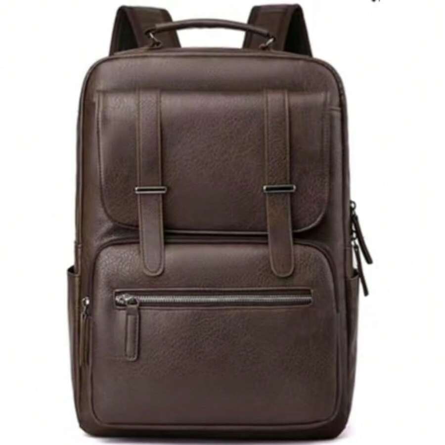 PU Leather Backpack For Men An - Leather Backpack Vintage บทวิจารณ์และราคา