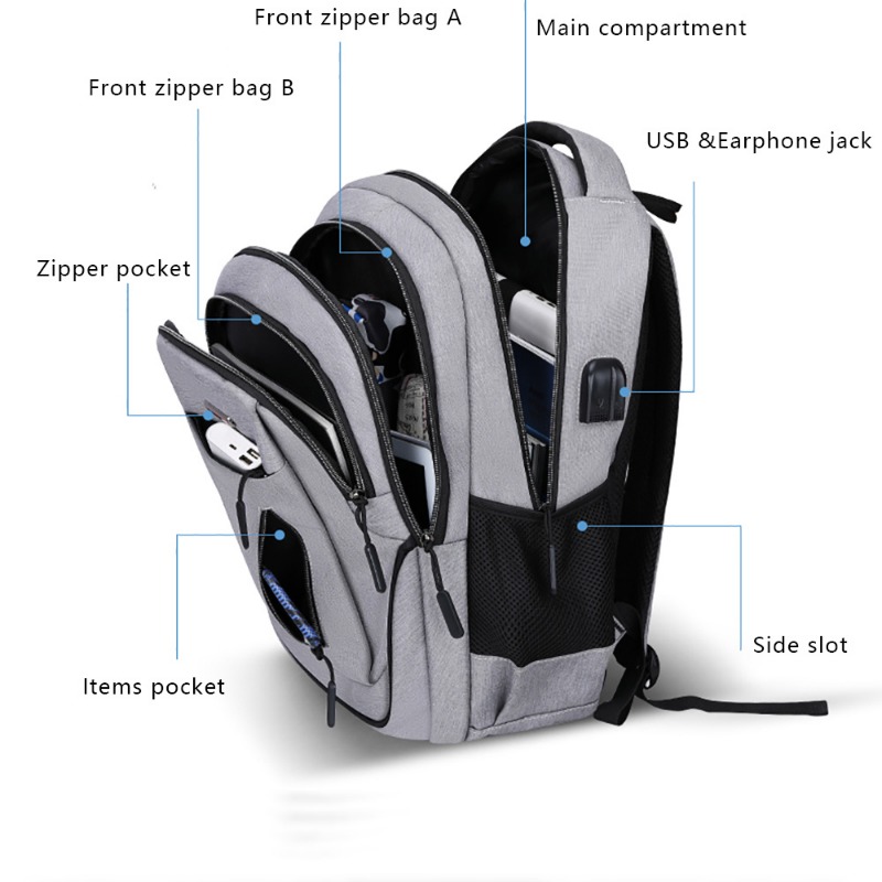 Large Capacity Backpack Men La - School Backpack Teen บทวิจารณ์และราคา